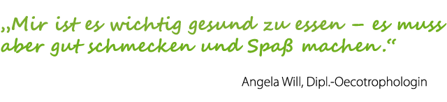 Mir ist es wichtig, gesund zu essen
